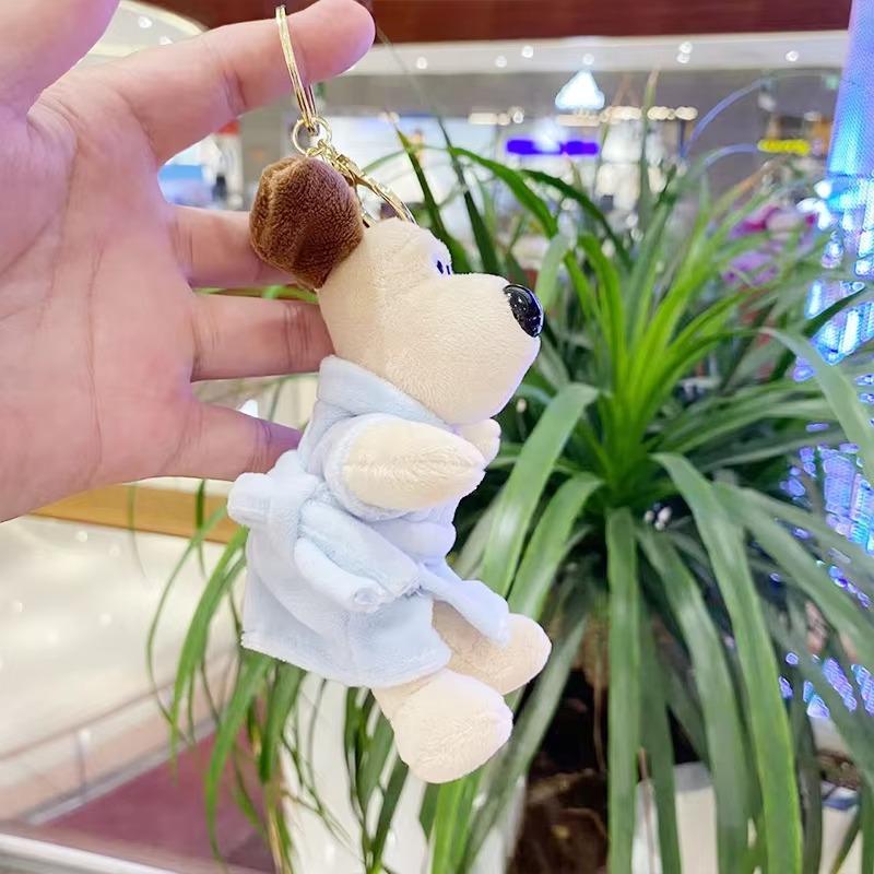 Plüsch-Schlüsselanhänger 1 Stück Mini-Anhänger Plüsch-Mädchenpuppe mit Schlüsselanhänger Tierspielzeug Taschen hängende Dekoration Geburtstagsgeschenk Kleine Puppen