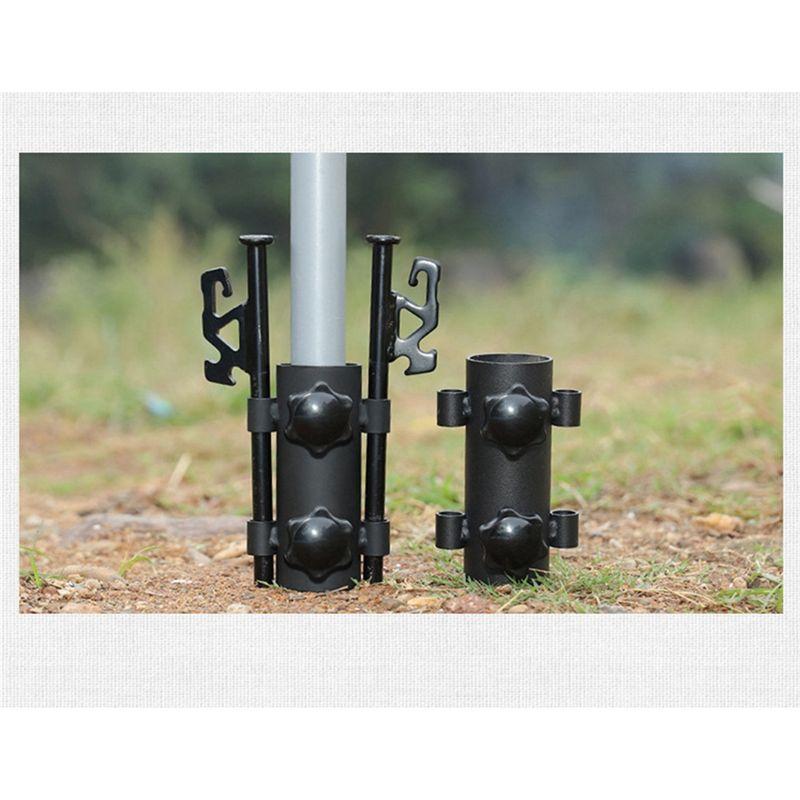 Good-2PCS Holder With Nut Canopy Rod Holder Tent Camping Accessories Adjustable Fixing Tube