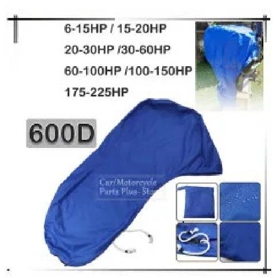 600D 6-225HP Boat Full Outboard Engine Cover Protection Blue For 6-225HP Motor Waterproof Sunshade Dust-proof