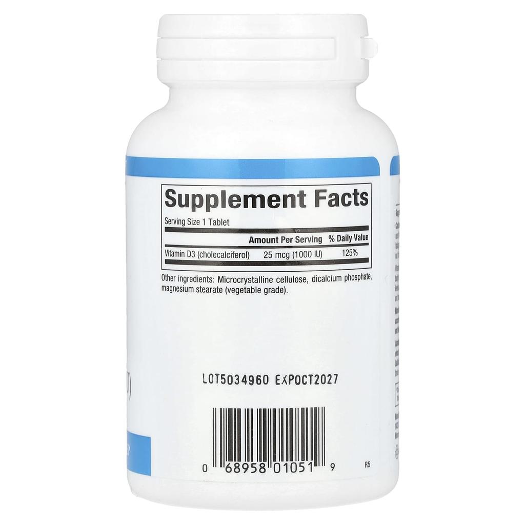 Vitamin D3, 25 µg(1.000 IE), 180 Tabletten