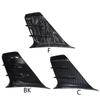 Motorrad Aerodynamische Seitenflügel Spoiler Universal ABS Verkleidung Flügel Deflektor Mehrfarbig für Street Bikes