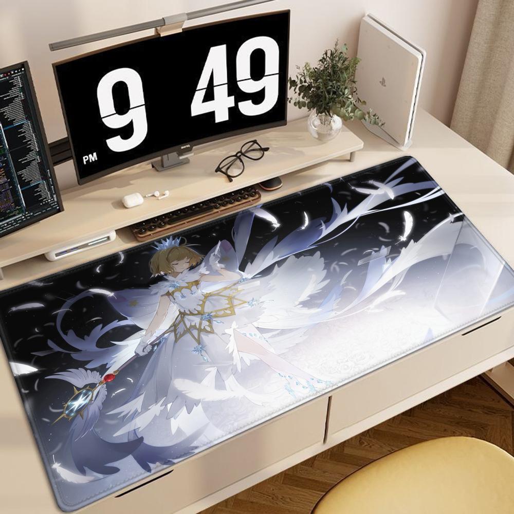 New Large Ccs Desk Mat Card Captor Sakura Anime Mousepad 900x400mm Xxl Carpet Gaming Accessories Laptop Computer Rubber Mice Pad