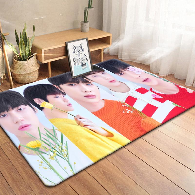 Koreanische Boy Band TXT Teppich Küche MatEingang Fußmatte Schlafzimmer Boden Dekoration Wohnzimmer Teppich Badezimmer Anti-rutsch-teppiche