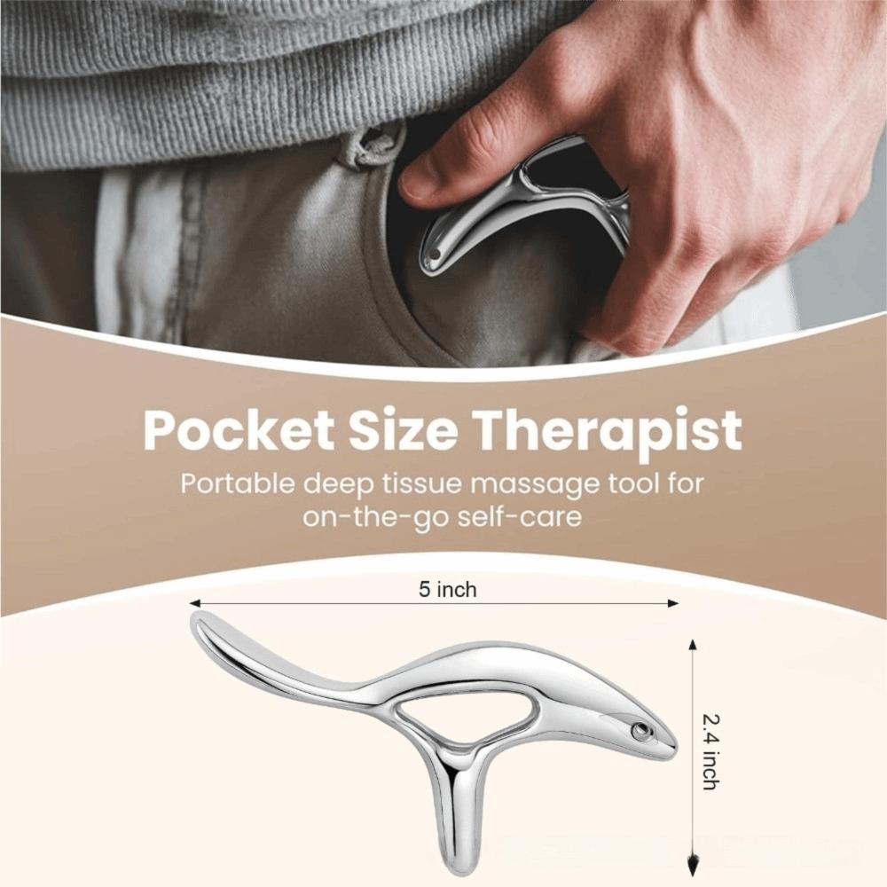 Metal Gua Sha Tool Deep Tissue Massage Acupressure Tool Muscle Scraper Tool  Pain Relief Therapy