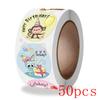 50-500Pcs Round Happy Birthday Stickers For Party Decor Envelope Sealing Label Gift Packing Adhesive Sticker Greeting Card Label