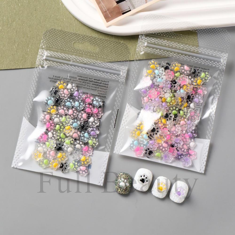 New Nail Art Jewelry 5D Embossed Three-dimensional Cat Claw Mixed Color Wear Nail Nail Jewelry