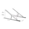 SGIN Laptop Adjustable Computer Tablet Laptop PC High Improves Relieves Back Pain and Easy to Aluminum Silver Stand, 6-Level Height, Stand, Stand,