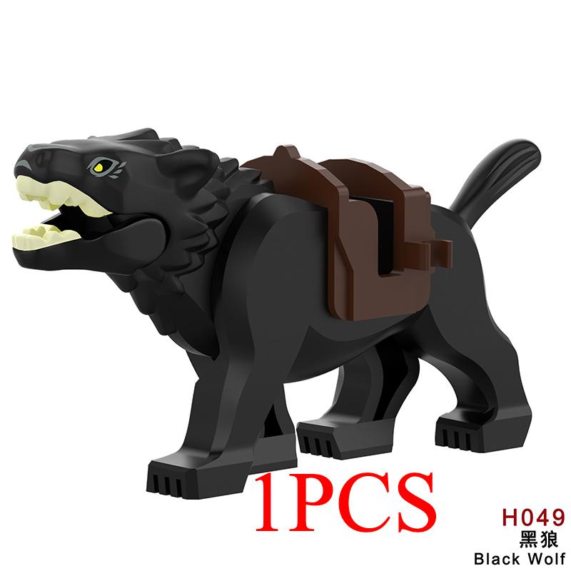 The Zoo Model African Elephants Camel Deer Crocodile Leopard Animal Building Blocks Educational Games Figure Brick Toys Kid B03