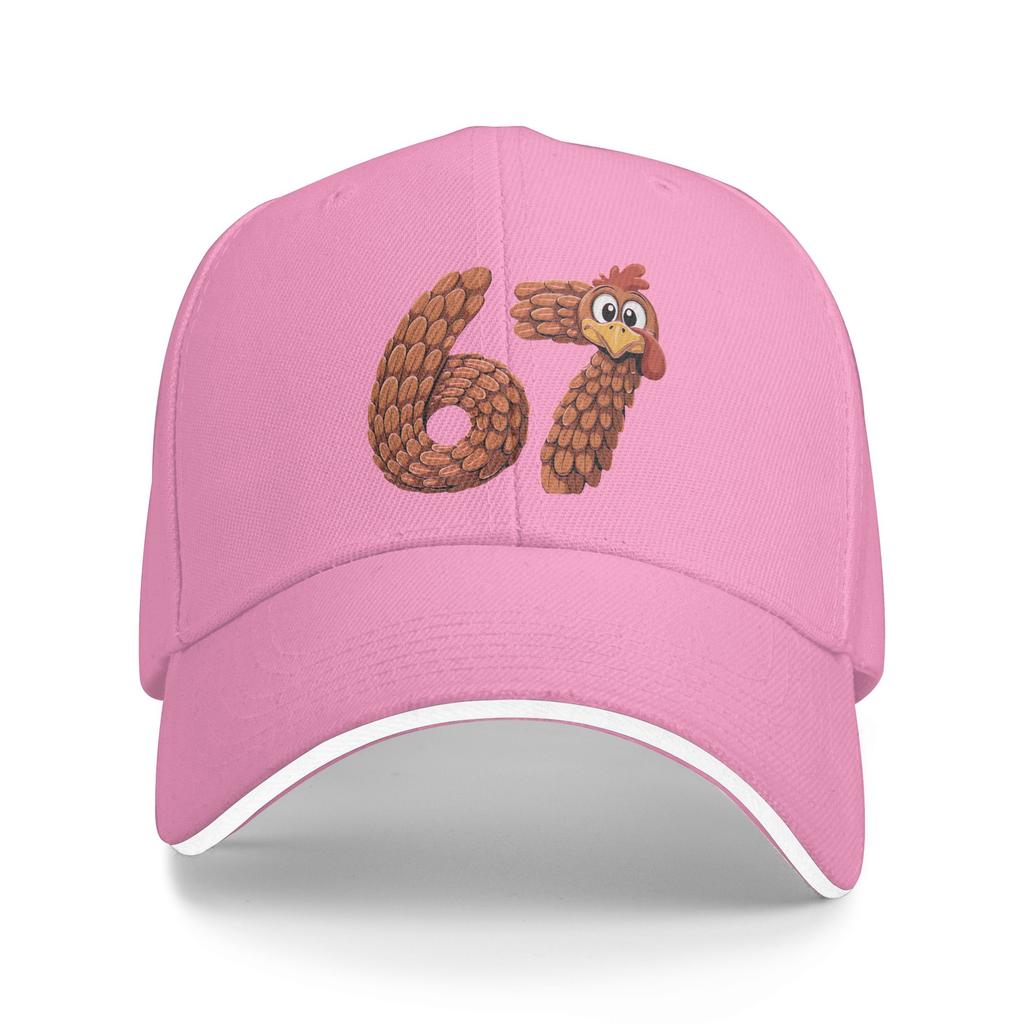 67 Thanksgiving Funny Turkey Thanksgiving 67 Turkey Baseball Cap Men Design Trucker Hat Summer Streetwear Outdoor Snapback Cap