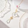 Faux Crystal Suncatcher, Colorful Prisms Window Hanging Sun Catcher, Moon Sun Rainbow Maker Chain Pendant for Garden Home Decor