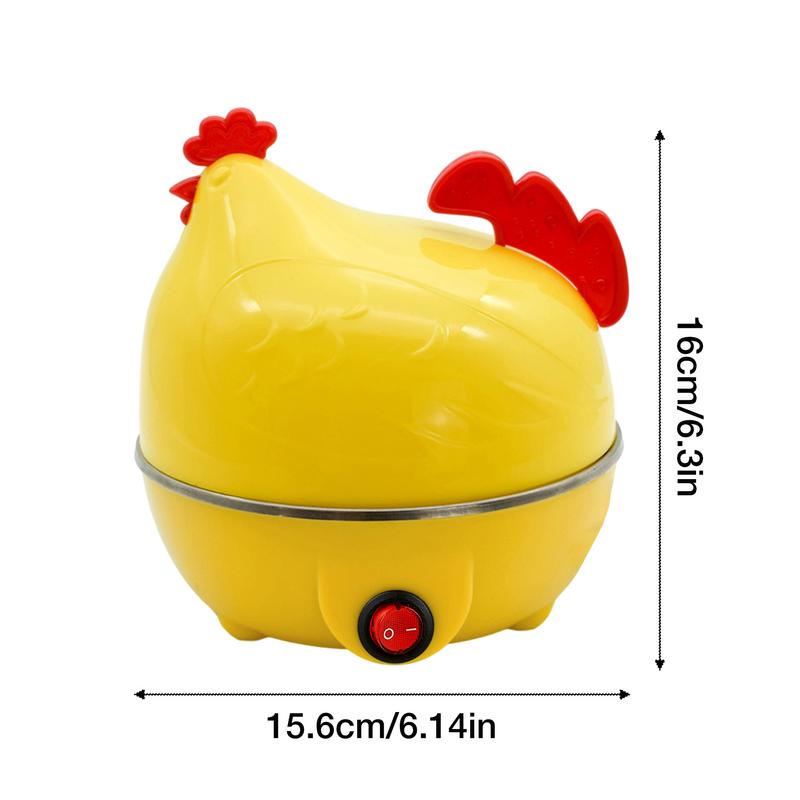 Home Chicken Shaped 7-Egg Capacity Egg Boiler Cooker Kitchen Cooking Appliance For Soft Hard Boiled Eggs