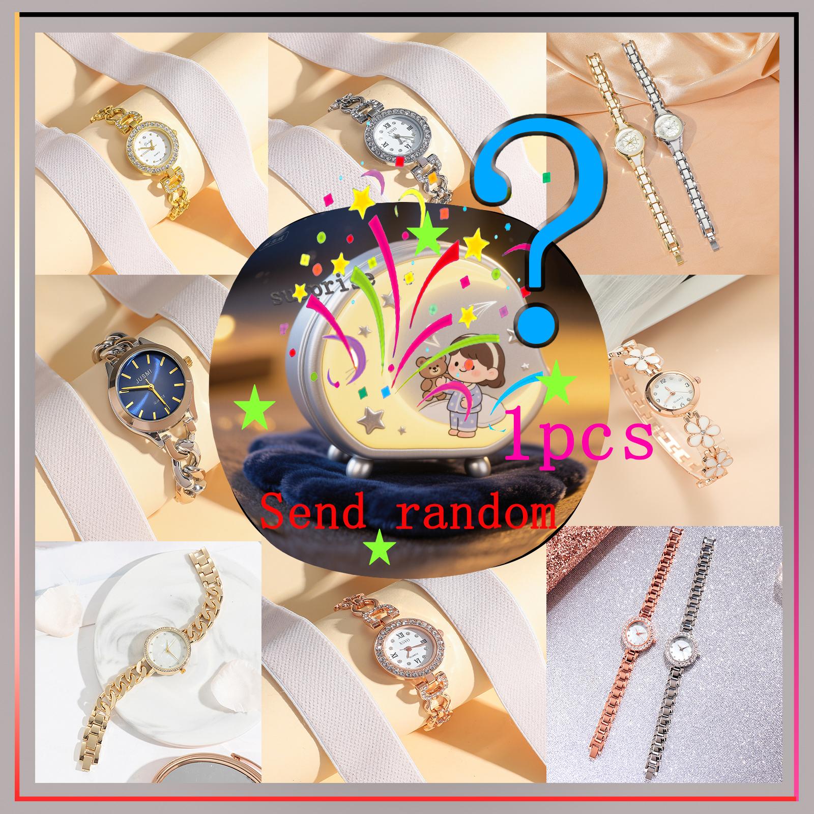 

Surprise blind box; temperament Korean version leisure fashion trend minority luxury forest style women s watch; random style. разноцветный