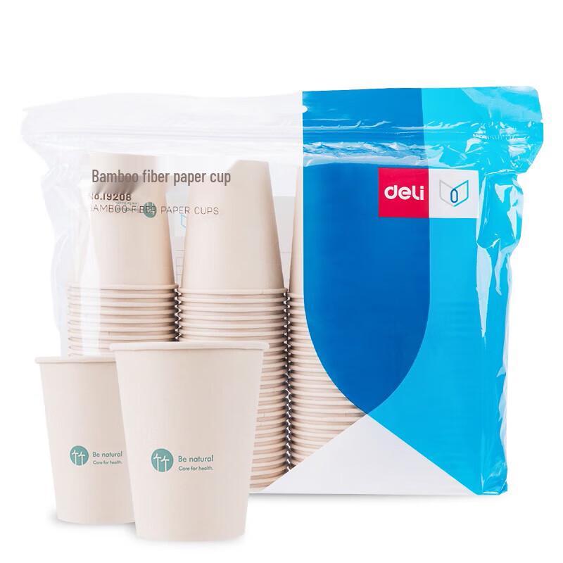 Deli 19208 Bamboo Fiber Disposable Cups