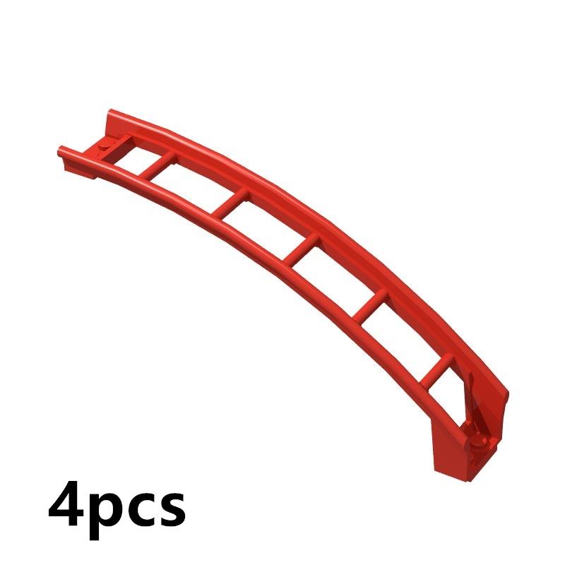 Track Roller Coaster Rail Bow Slope Shaft Edges Brick Part Building Block Toys Compatible 25061 26559 26560 26561 34738 26022