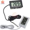 Embedded Electronic Digital Thermometer mini digital LCD Temperature Meter with 1m Probe cable temperature Sensor Tester