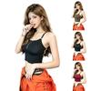 Women's Wire-Free Backless Strappy Cami Sleeveless One-Piece Top