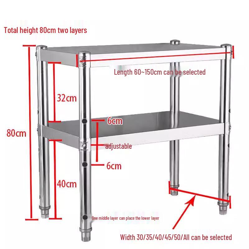 

Zhaoran 3-Tier Stainless Steel Kitchen Storage Rack