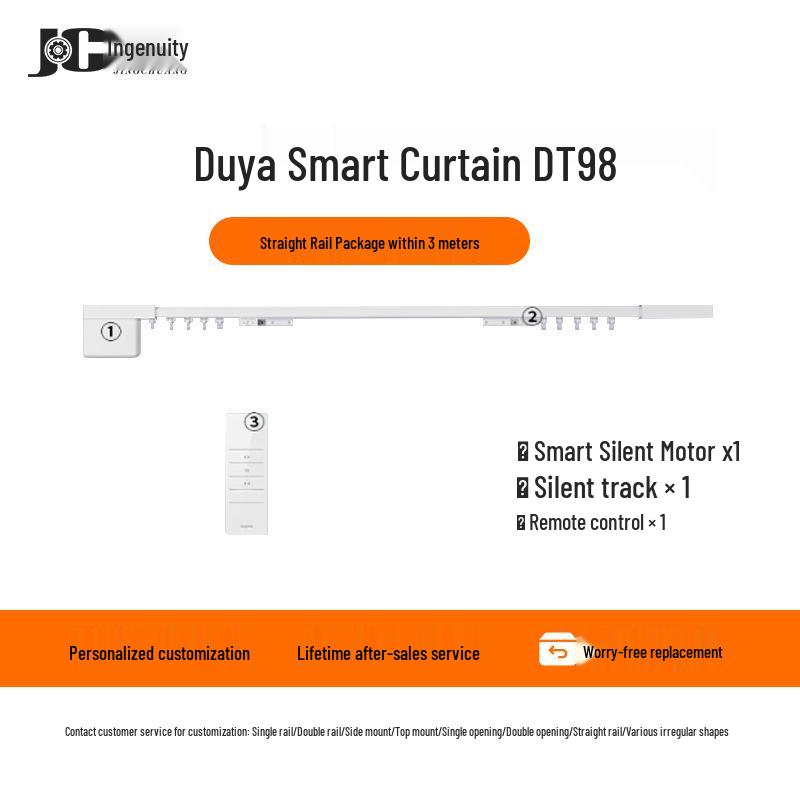 DT98 Duya Smart Electric Curtain Motor with Silent Track & Mijia Integration