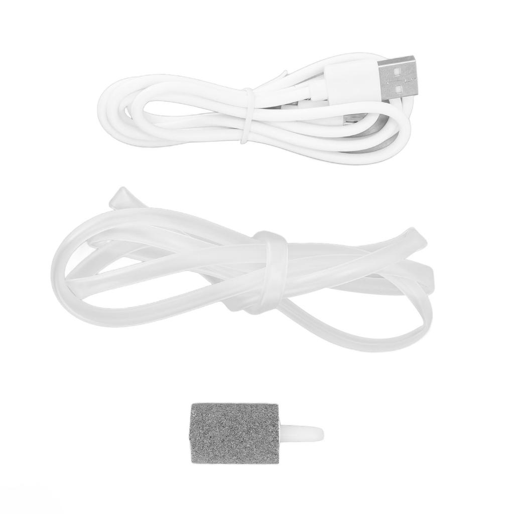 Fish Oxygen Pump Powerful Super Quiet Aquarium Pump with Charging Cable for Home Use
