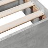 Bed Frame with Drawers Concrete Grey 135 x 190 cm Engineered Wood