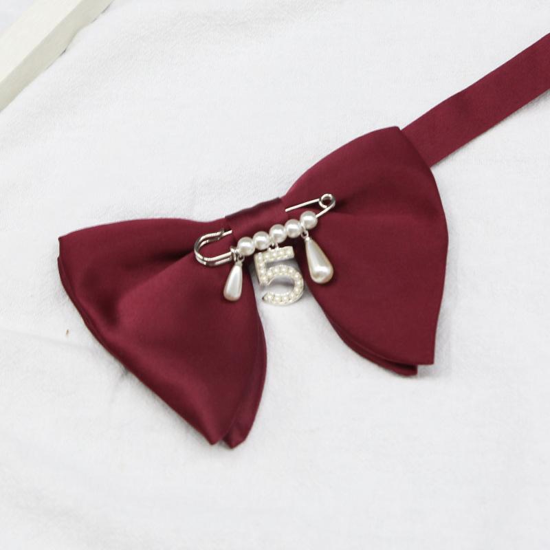 

Мужской роговой галстук-бабочка с элегантной текстурой, свадебный роговой широкий бант для жениха