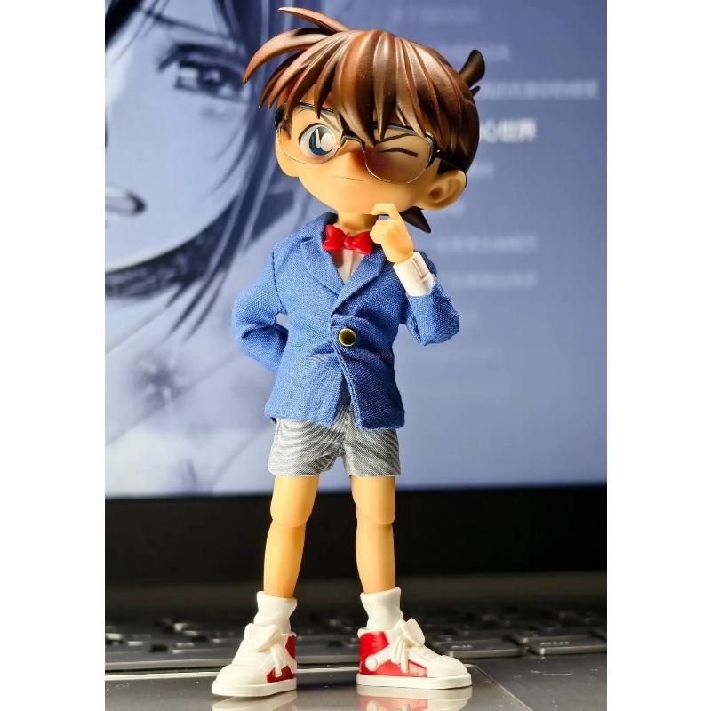Latest Original Gong Conan Action Figure Detective Conan Series Cloth Outfit Poseable Figurine Collectible Anime Figures Present Toy