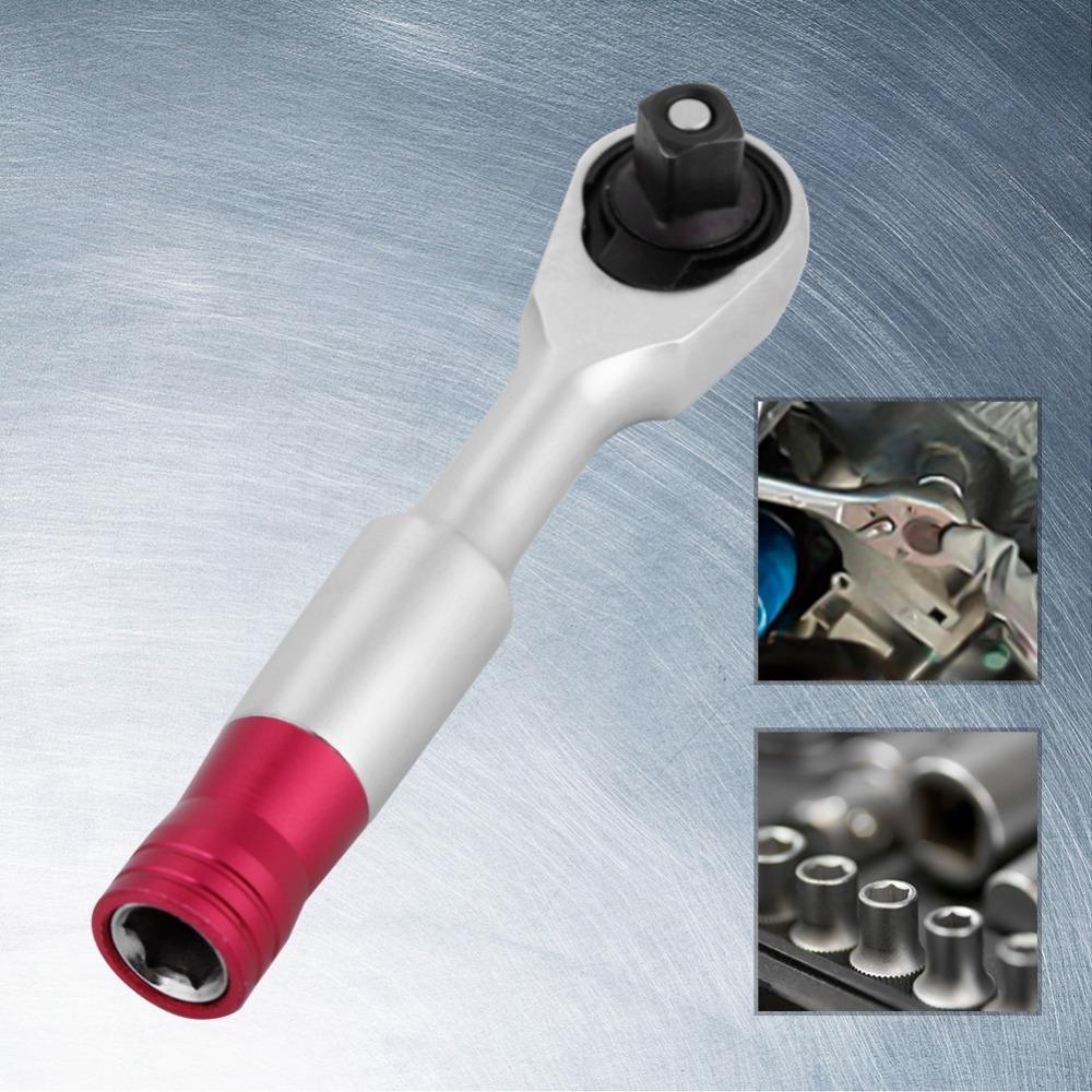 6.35mm 1/4Inch Quick Socket Wrench Metal Hex Torque Wrench Right Angle Screwdriver  Tight Spaces