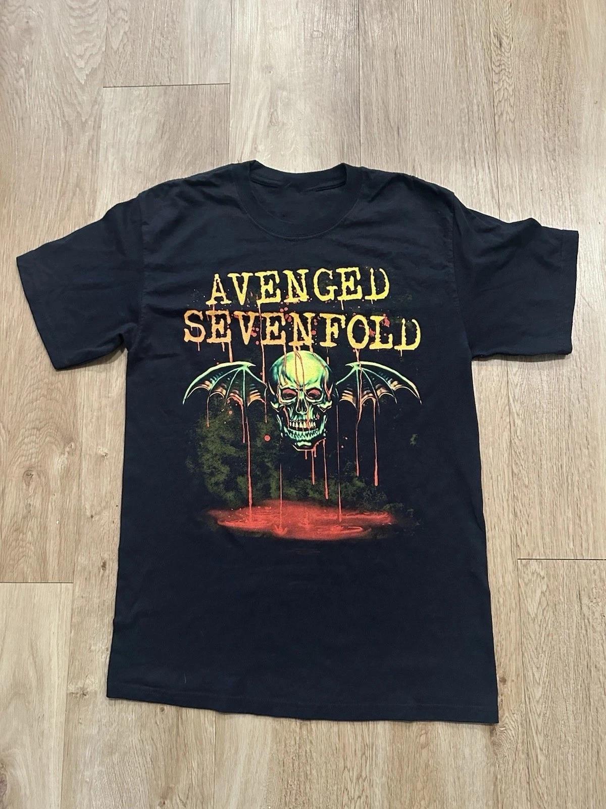 Винтажная футболка с концерта группы Avenged Sevenfold S-5XL Перепечатка S