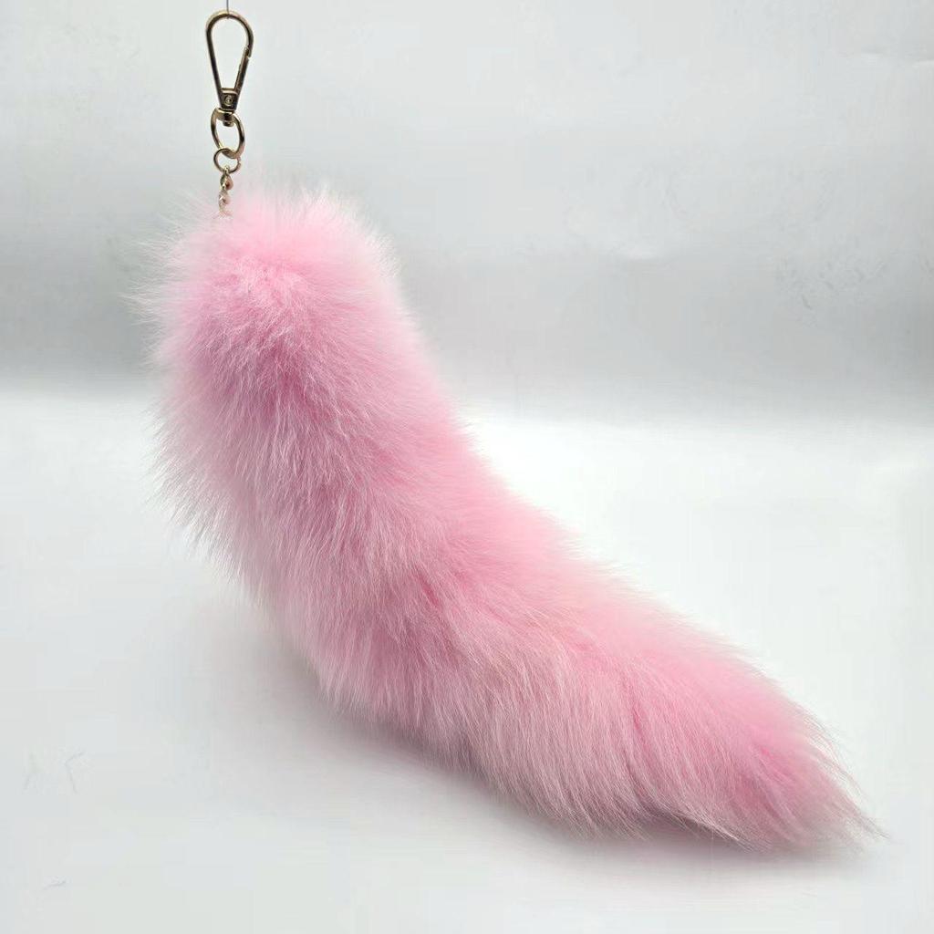 Hänge Nyckelring med Rävsvans & Handväskcharm Tillbehör