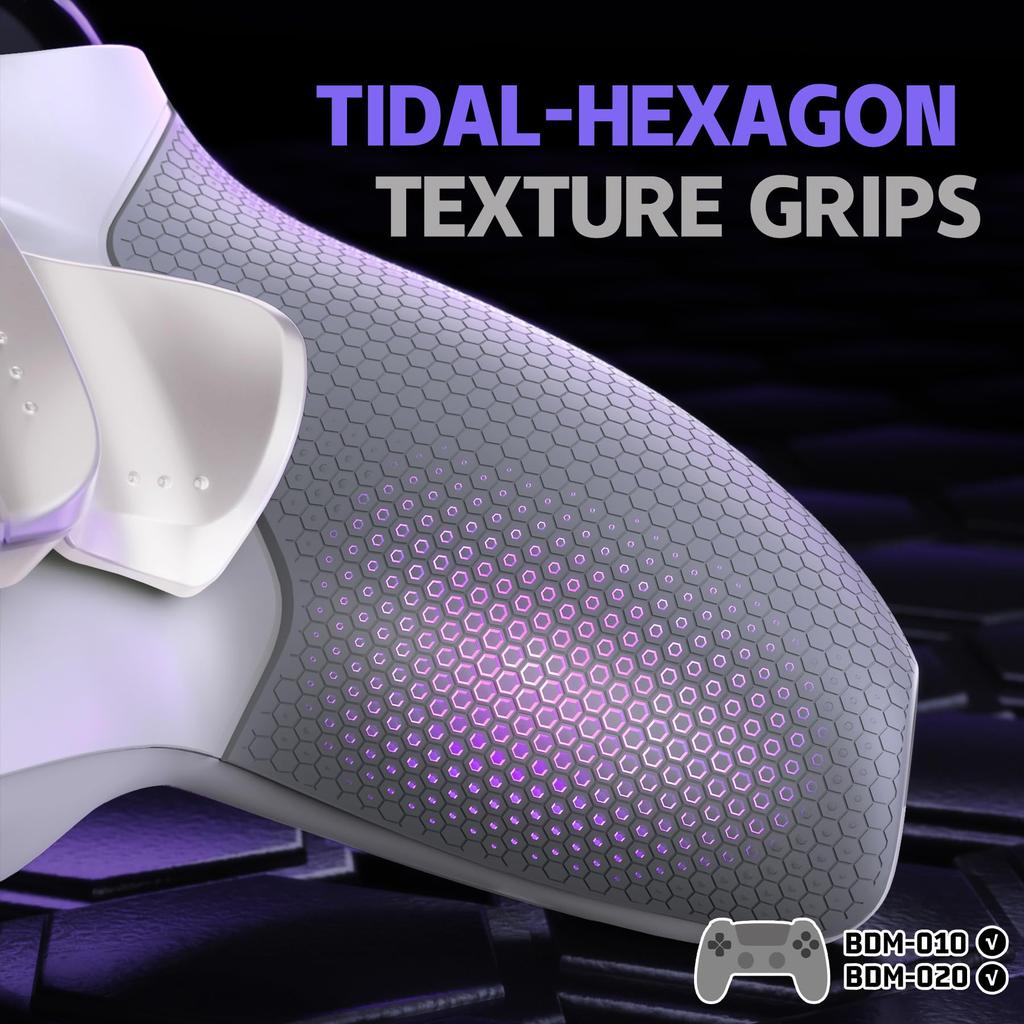 EXtremeRate RISE4 MAX RMB Back Paddle Kit Kompatibel mit PS5 Controller mit Clicky Trigger Stop Rubber Remappable Real Metal Back Paddle Kit für