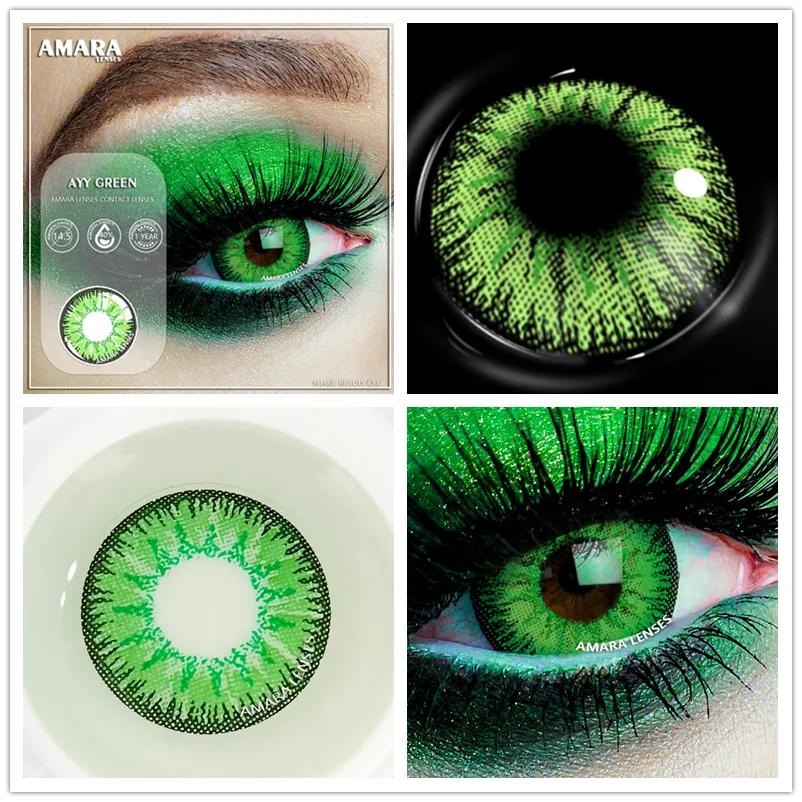 AMARA 2 Stück Cosplay Anime Augen Linsen für Augen AYY Serie Make-up Sharingan Beauty Kontaktlinsen Augenkosmetik Farblinse Augen