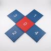 Cross-Shaped Jumping Mat Portable Foam with Vinyl Cover Easy to Clean