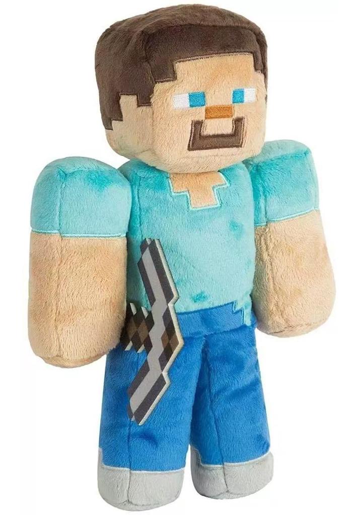 Плюшевая игрушка Minecraft в вакуумной упаковке: Стив, Крипер и Иссушитель