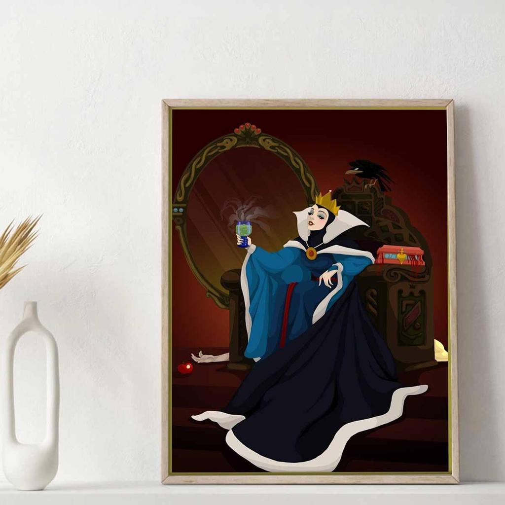 5D Diy Diamond Painting The Queen and Her Mirror Full Drill Rhinestones Mosaic Embroidery Handmade Products Home Decor Gift