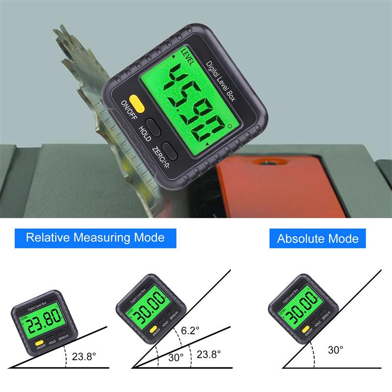 Mini Level Box Digital Inclinometer Magnetic Angle Gauge Meter Electronic Finder Protractor Measuring Tool For Home Decoration