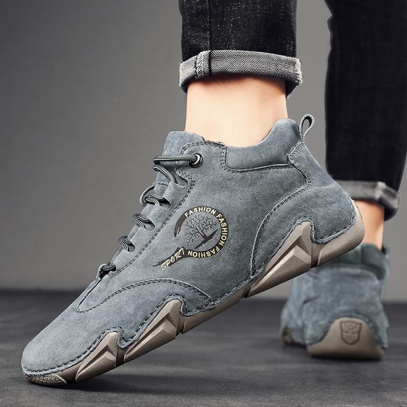 38-46 Высококачественная противоскользящая износостойкая модная повседневная кожаная — фото 20