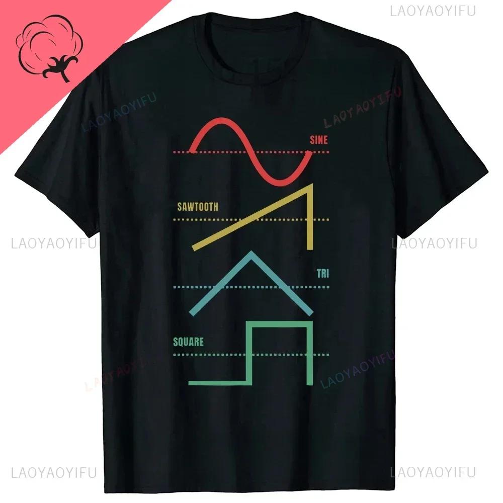 Vintage VU Meter Sound Engineer Analog Electronic O-Neck Cotton T Shirt Men Audio Engineer Recording Studio Funny Tshits Men Top