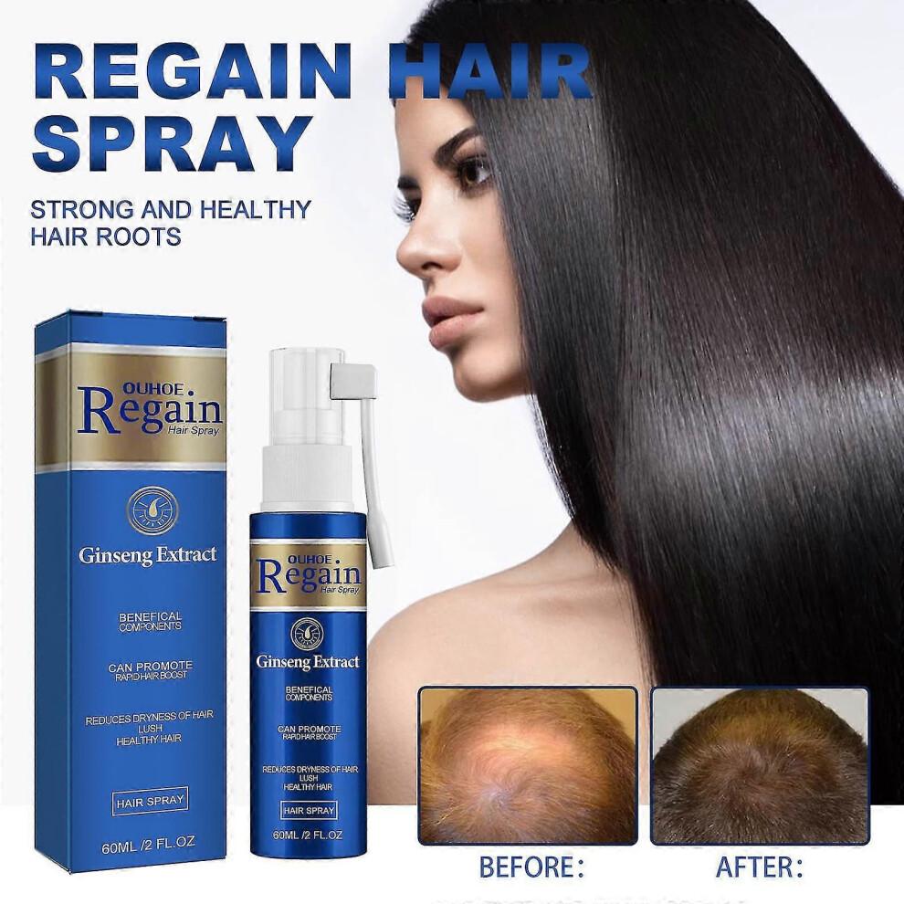 Regain Sprej na vlasy Sprej pro hustý růst vlasů Sprej s červeným ženšenem na vlasy 60 ml