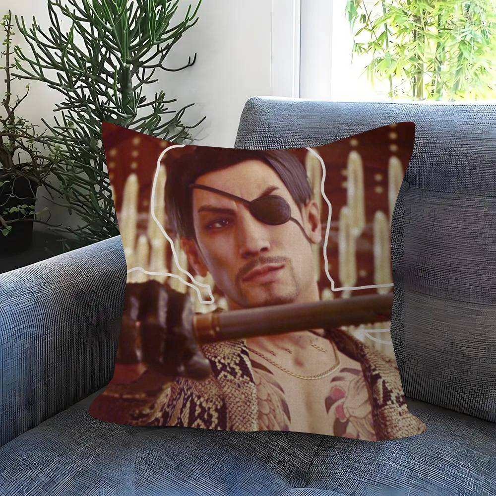 Anime Goro Majima Yakuza Meme Pillow Cushion Cover Pillowcase Living Room Sofa Home Decor