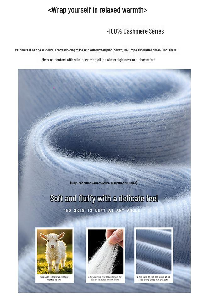 Women's Seamless V-Neck Ribbed Cashmere Sweater - Slim Fit Base Layer for Autumn/Winter