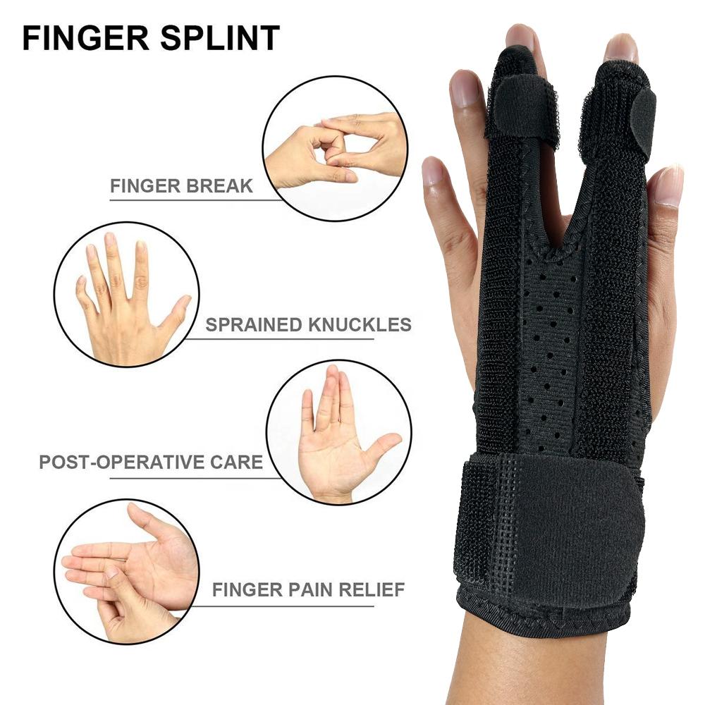 Adjustable Finger Splint For Trigger Mallet Finger Hand Fracture Support Brace Index Middle Ring Little Finger