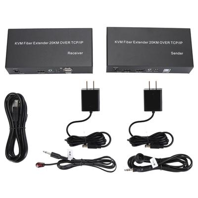 1080P 60Hz KVM Glasfaser-Extender HD zu Glasfaser-Konverter Über Glasfaser Singlemode Bis zu 20 km Unterstützung