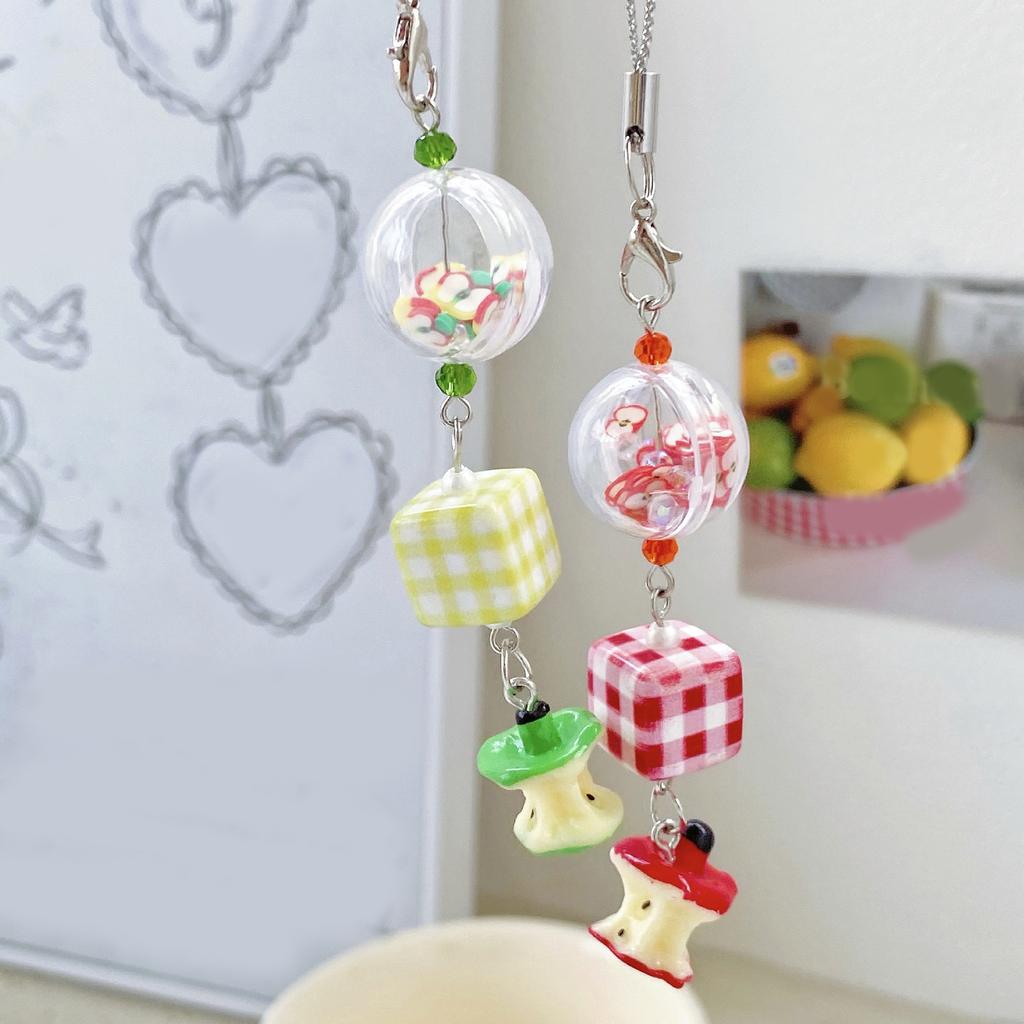 Apples Bead Mobile Chain Multifunctional Phone Chain Fashion Mobile Strap Cuteness Phone Lanyard for Daily Party Use