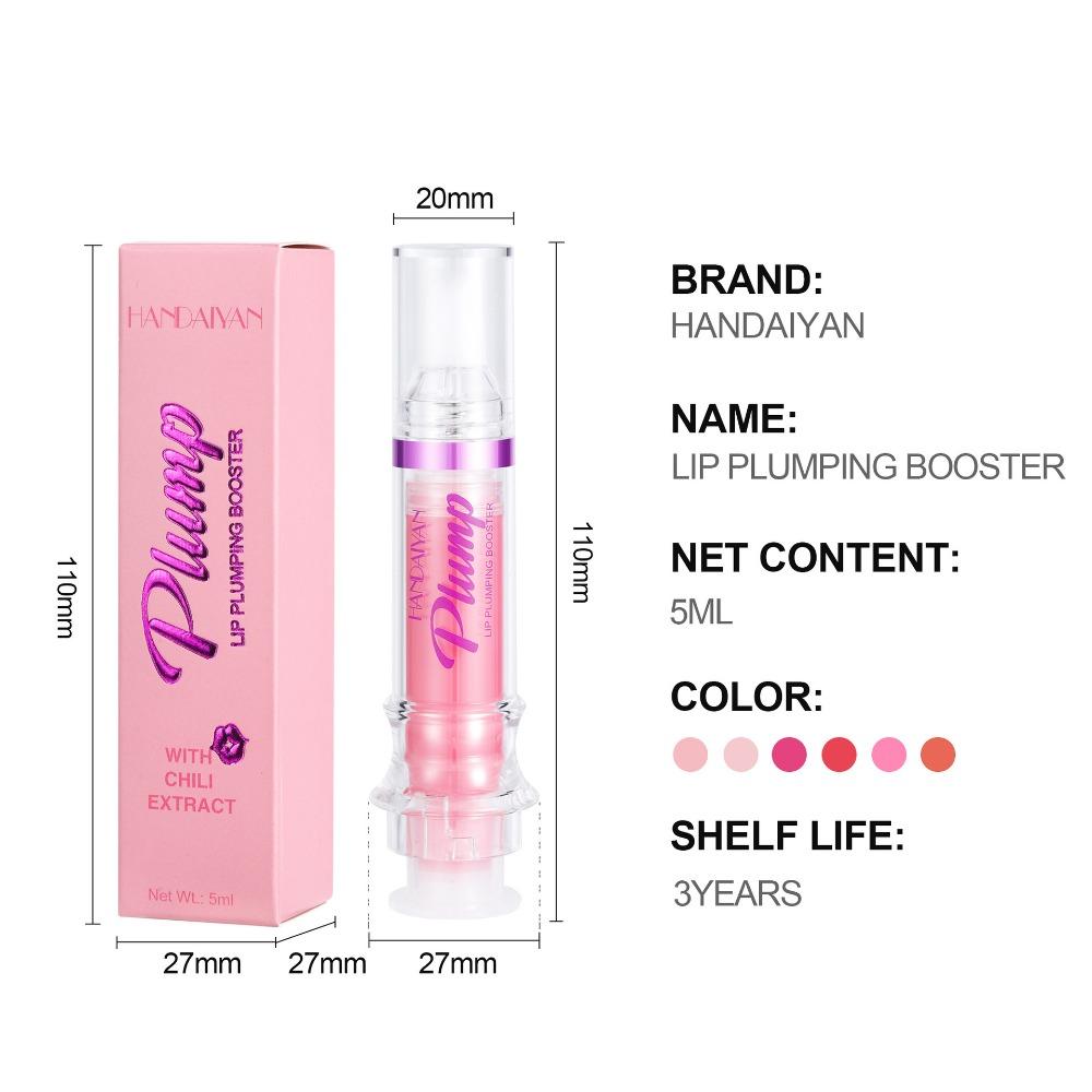 HANDAIYAN Needle Tube Lip Gloss Slightly Spicy Lip Gloss Tidal Lip Glass Mirror Lip