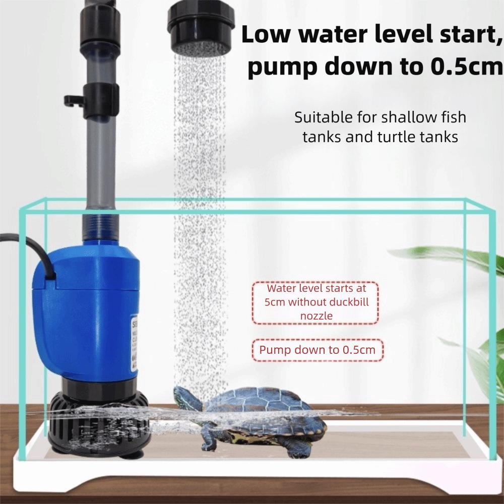 Hochleistungs-Aquariumkiesreiniger Längenverstellbarer Multifunktionaler Vakuum-Wasserwechsler Plug and Play Aquarium-Wasserwechsler
