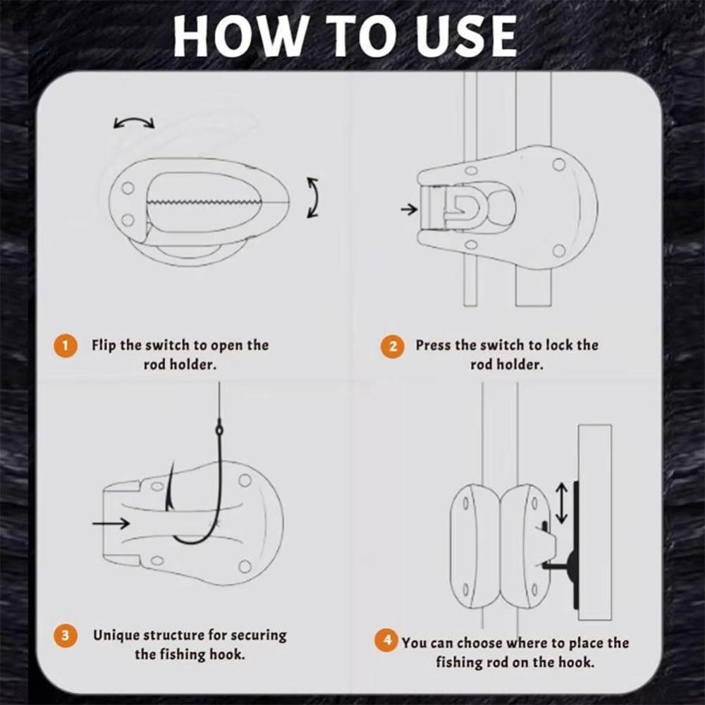 2Pcs Elastic Fishing Rod Holder Adjustable Wall Mounted Fishing Pole Straps Clip  Outdoor