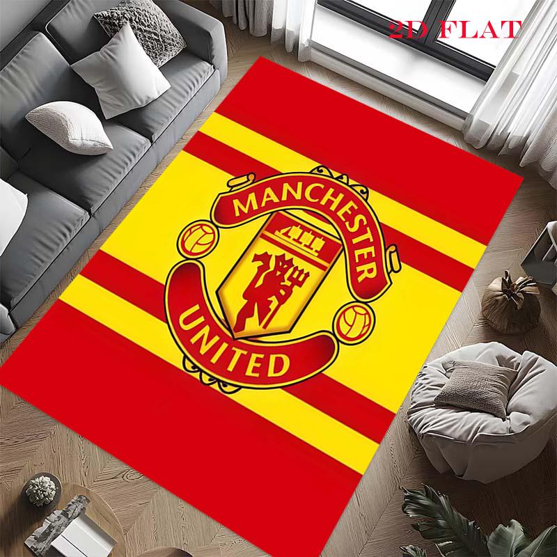 Man Utd Carpet Rug for Living Room Bedroom Home Sofa Decoration,Kids play Nonslip Floor Mat