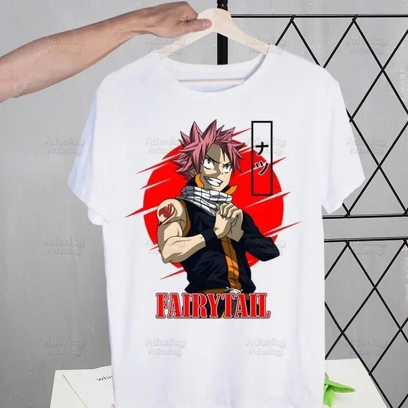 

Anime Fairy Tail Cartoon Natsu Erza Gray Lucy T-shirts Summer Men/Women Hip Hop Tshirt Streetwear t shirts Short Sleeve Tops XXL