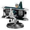 Airplane Flip Clock Adjustable Battery Powered Silent Retro Digital Desk Clock with Auto Flip Mechanism for Home Office