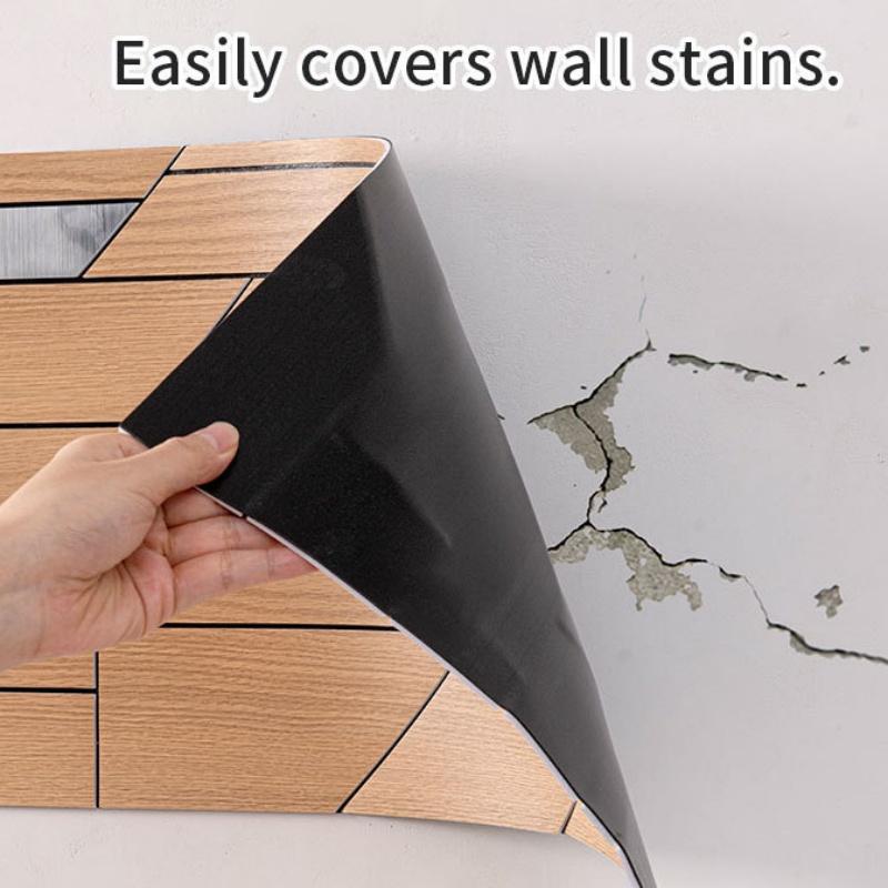 3D selbstklebende Wandpaneele - 60x30cm Geometrische PVC-Tapete, Strukturierte Wandaufkleber für Wohnzimmer Schlafzimmer, Wasserdichte Wanddekoration